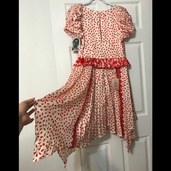 COPY - Satin Printed Handkerchief Dress - Picture 12 of 16